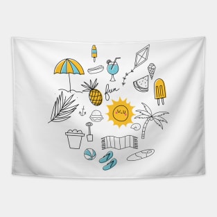 summer essentials Tapestry