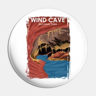 Wind Cave National Park Travel Poster Pin