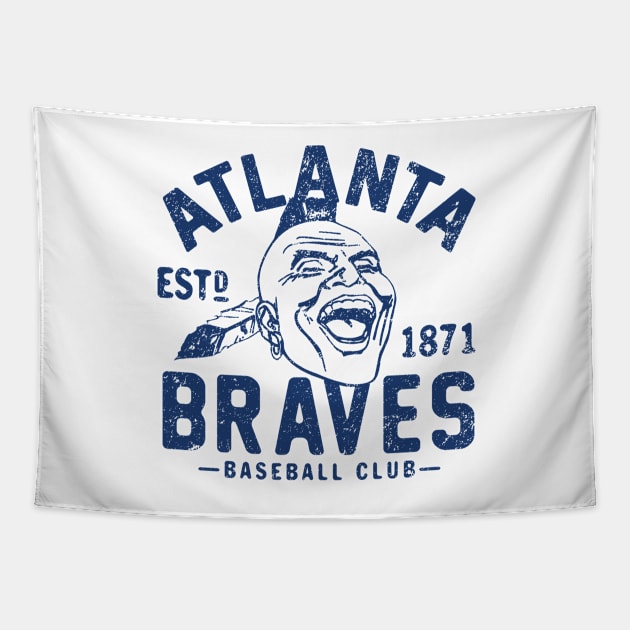 Old Style Atlanta Braves 3 by Buck Tee Tapestry by Buck Tee