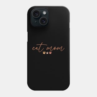 Cat mama simple script Phone Case