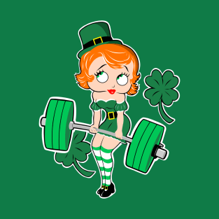 St.Patrick's fitness,  barbell girl T-Shirt