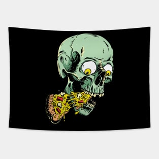 skeleton pizza Tapestry