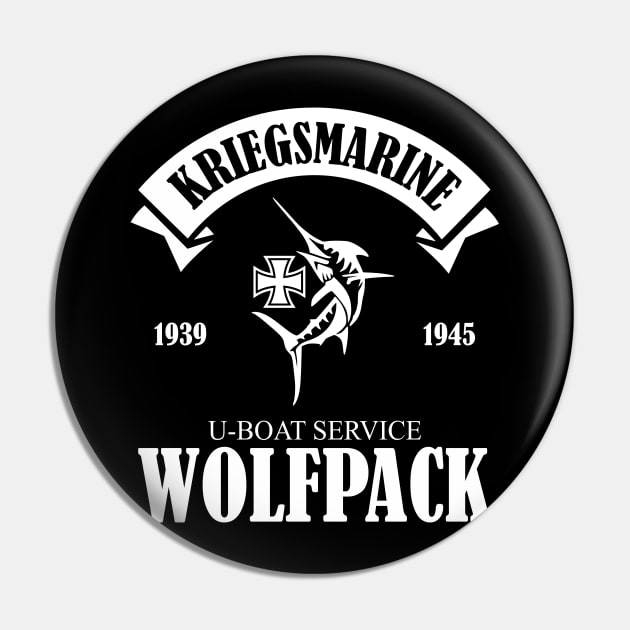 Kriegsmarine U-boat Service Wolfpack Pin by TCP