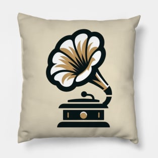 vintage gramophone Pillow