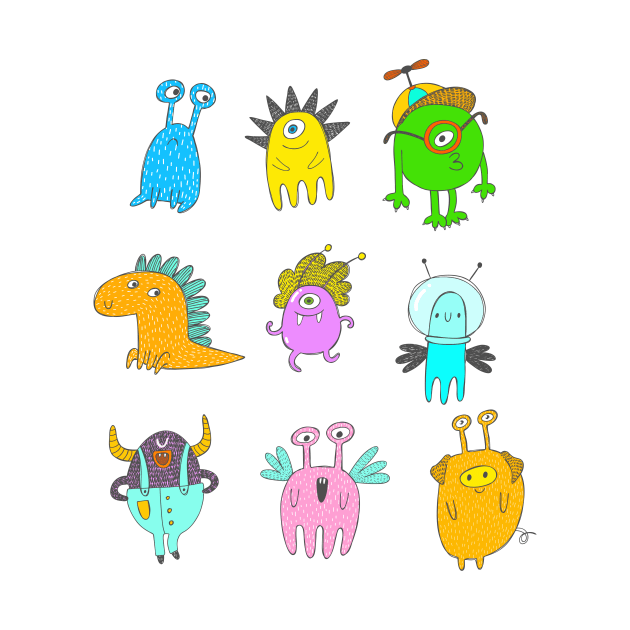 Quirky Monsters by OpalEllery