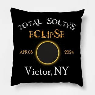 Total Soltys Solar Eclipse Victor NY 2024, 04.08.24 New York Pillow