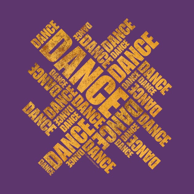 Typographic Dance (Rust) by eBrushDesign