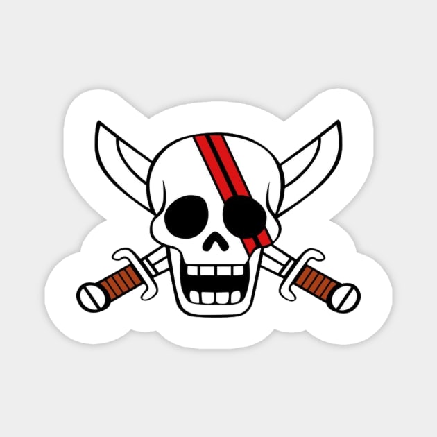 Red Hair Pirates icon | One Piece Logo Magnet by ManimeXP