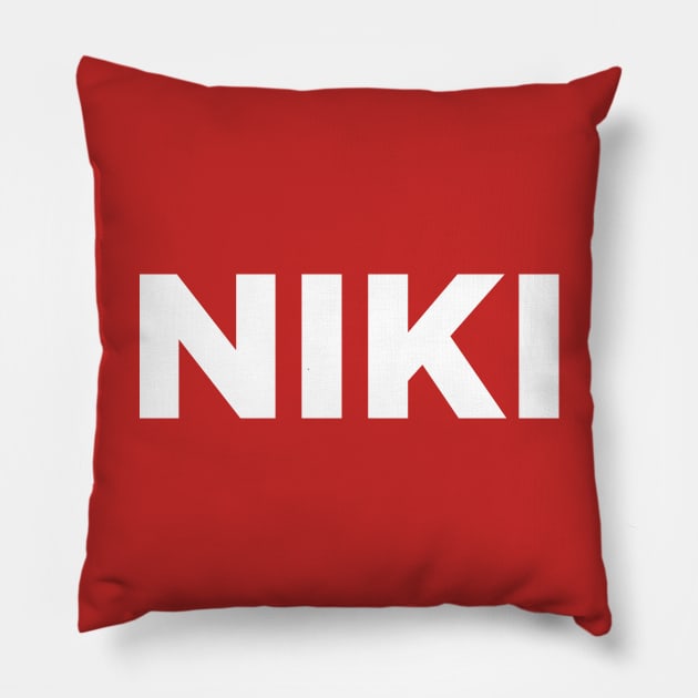 Niki Lauda - F1 Dedication Shirt Pillow by RetroReview