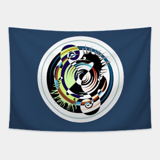 Seahorse Swirl Mandala Tapestry