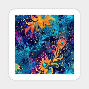 Rainbow flowers Magnet