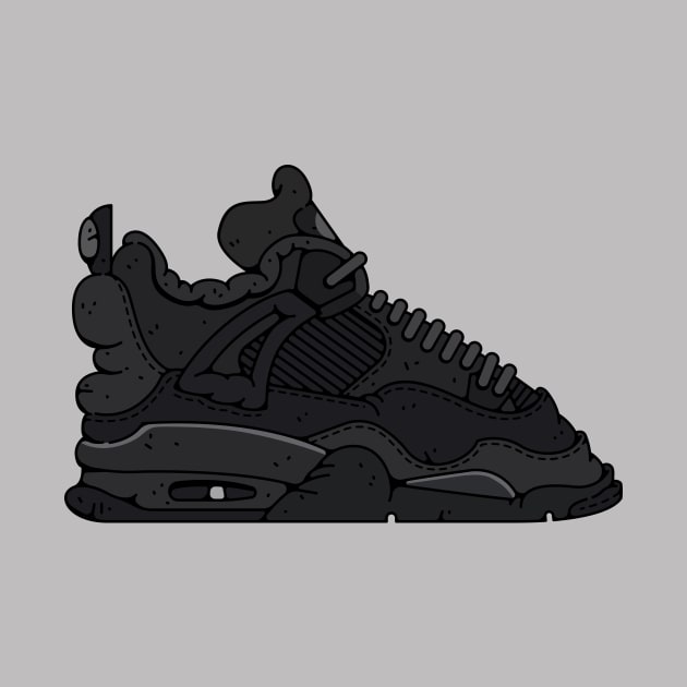 Air Jordan 4 Retro Black Cat by Franjos