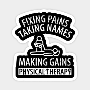 physiotherapist physical therapy gift saying funny Magnet