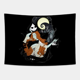 Gothic Love: Jack and Sally Tapestry