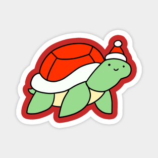 Santa Hat Turtle Magnet