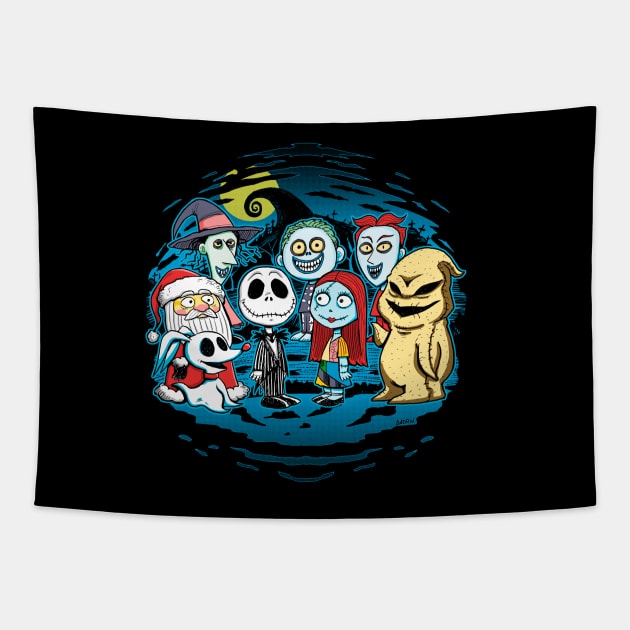 Halloween Friends Tapestry by Andriu