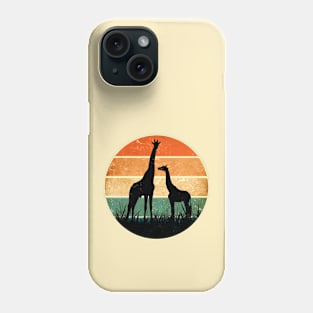 Vintage Giraffe Print for Giraffe Lover Phone Case