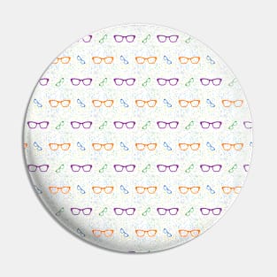 Glasses Pattern | 4 Colored Pin