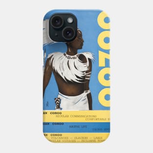 Vintage Travel Poster Congo Phone Case