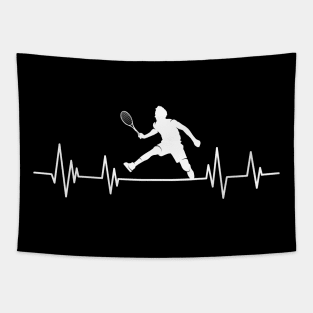 Tennis Heartbeat, tennis lover Heartbeat tennis ball Tapestry