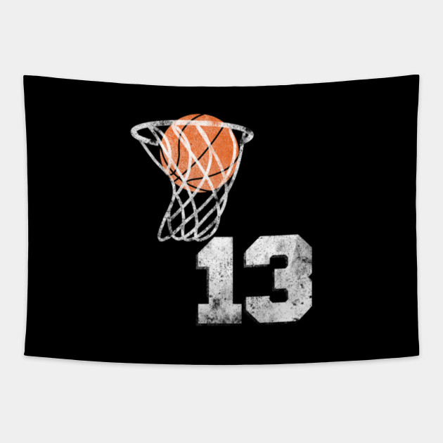 Vintage Basketball Jersey Number 13 Player Number Vintage