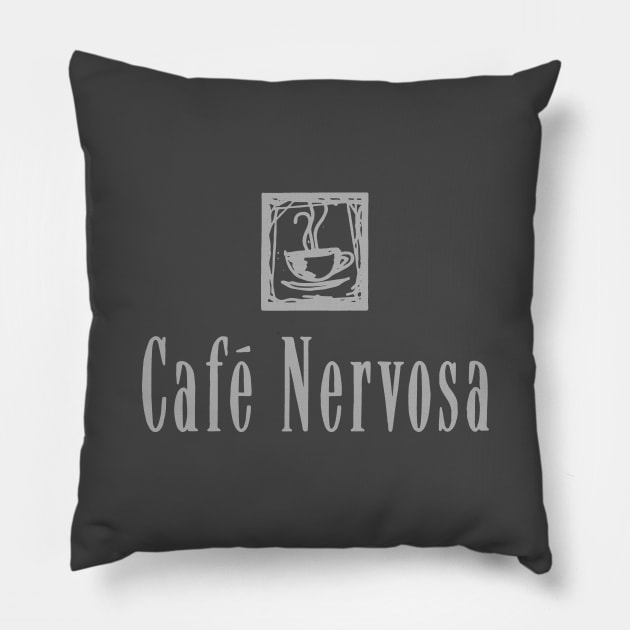 Cafe Nervosa – Frasier, Seattle Pillow by fandemonium