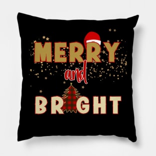Merry and Bright Christmas Sweater Pillow
