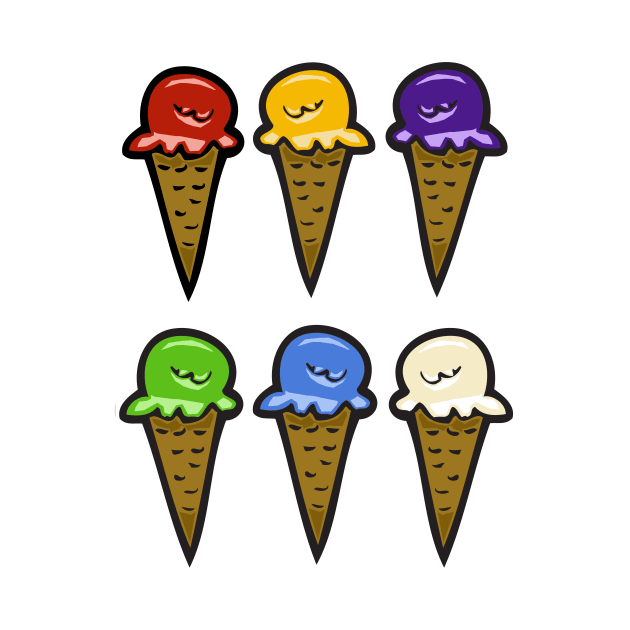 Ice Cream Cones #4 by RockettGraph1cs