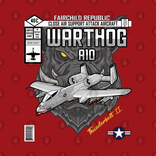 A-10 Warthog Limited Edition Comic by Mandra