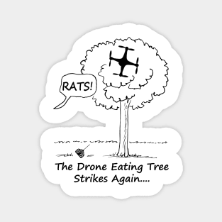 Drone Eating Tree Magnet