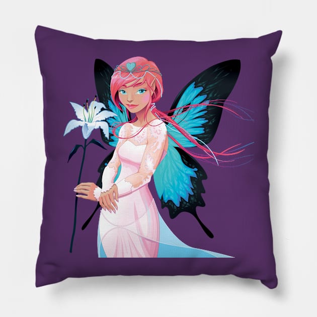 Fairy Bride Pillow by ddraw