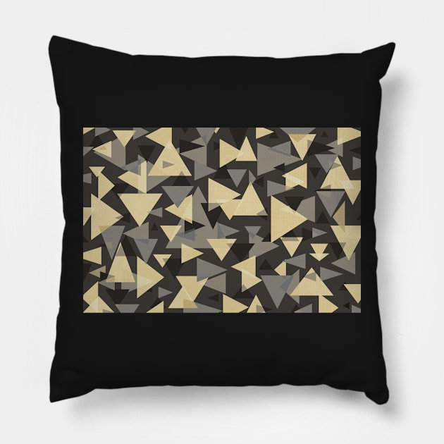 The dark side, geometric print Pillow by KINKDesign