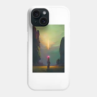 Anime Girl Spring Meteor Comet Mountain Landscape Phone Case