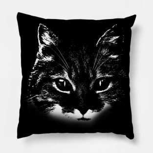 cute white cat Pillow