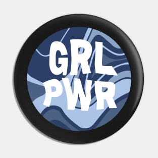 Color Punch Girl Power Sticker Pin