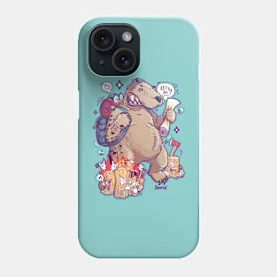 Beary Adventurous design Phone Case