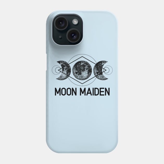 Celestial Gift Triple Moon Goddess Moon Maiden Wicca Pagan Boho Phone Case by InnerMagic