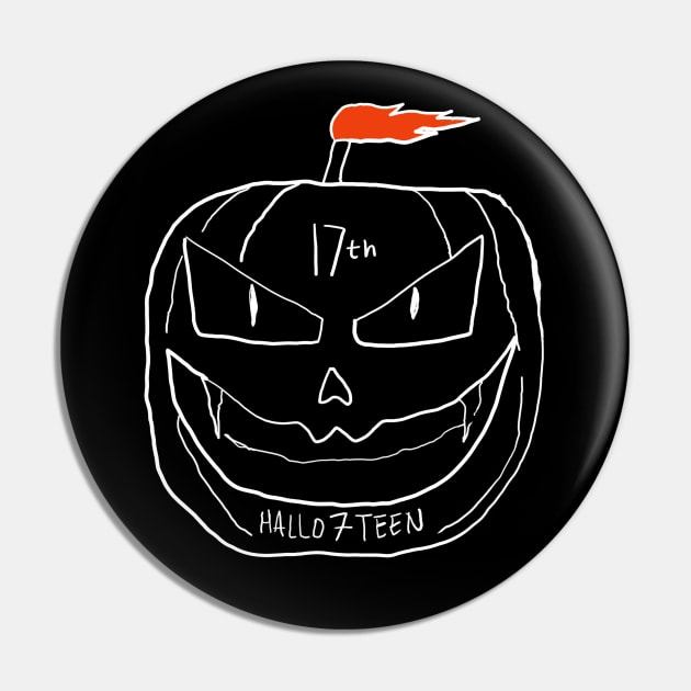 17th Halloween Birthday Pin by Yeaha