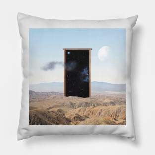 Cry For The Moon - Surreal/Collage Art Pillow