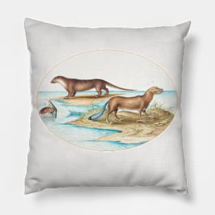 Two Otters and a Beaver (1575–1580) Pillow