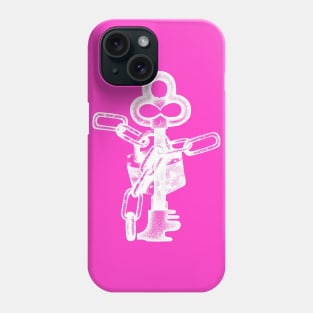 Lock and Key Negative Phone Case