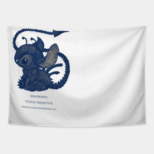 Stitch Xenomorph Tapestry