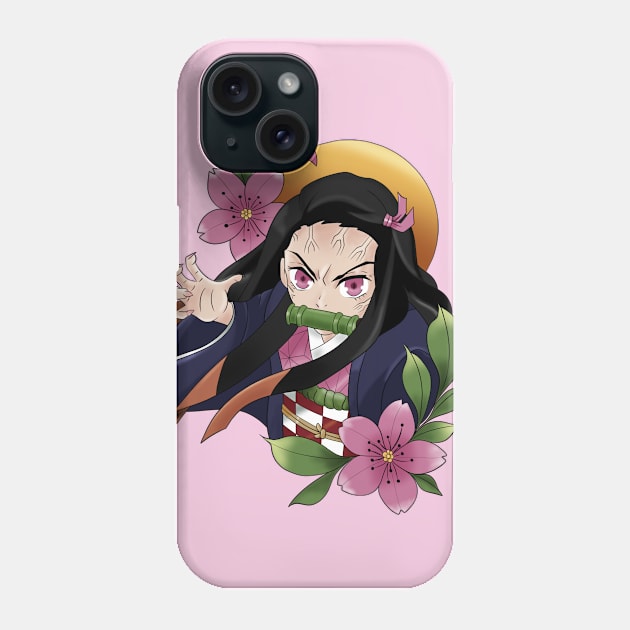 Demon Nezuko Phone Case by Nykos