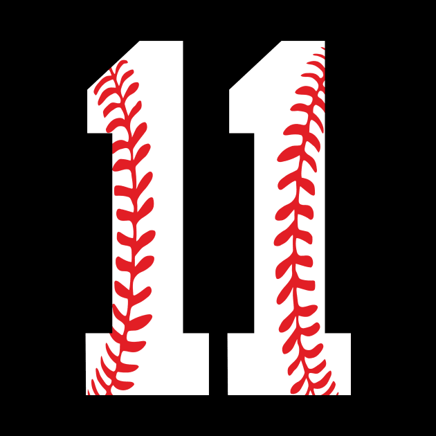 Eleventh Birthday 11th BASEBALL gift Number 11 Born in 2009 by GillTee