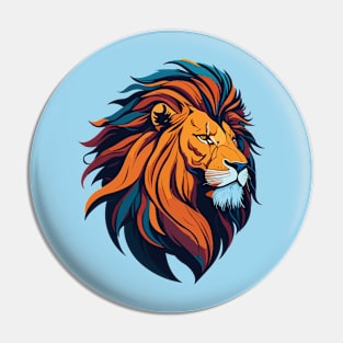 Lion Portrait Pin