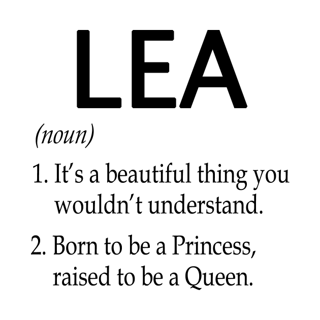 Lea Definition Lea TShirt TeePublic