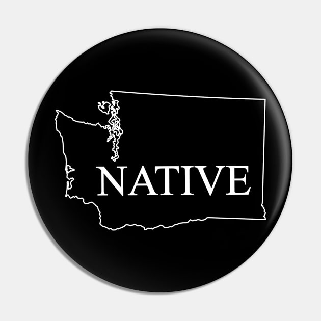 Washington Native Pin by LocalZonly