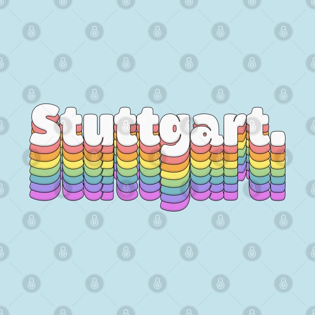 Stuttgart \\\//// Retro Typography Design by DankFutura