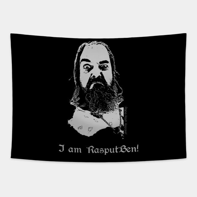 Papa Hash Apparel: RasputBen Tapestry by Papa Hash's House of Art