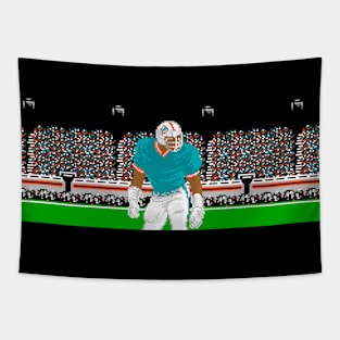 Miami Pixel Linebacker Tapestry